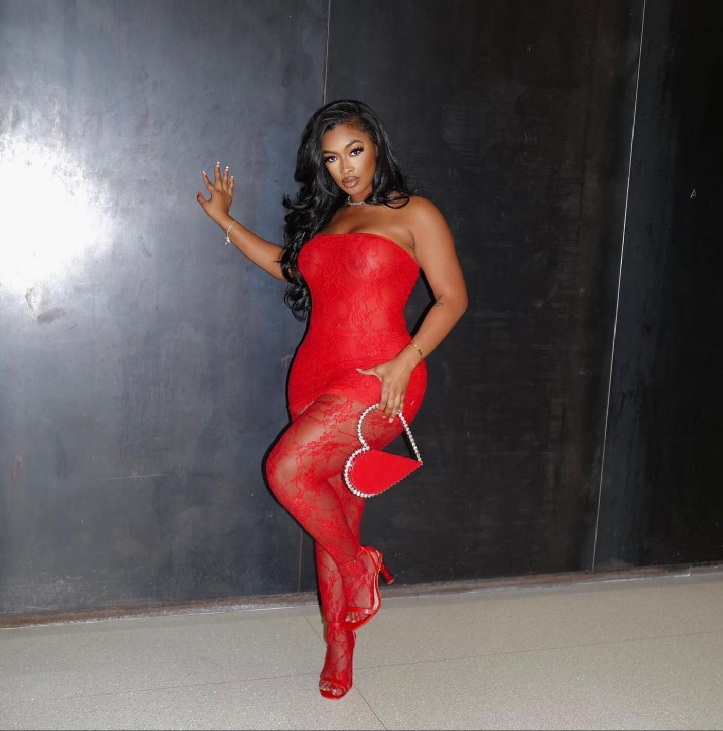 Sexy Lady Lace Dress Set