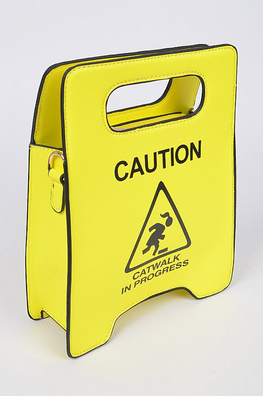 Caution Yellow Handbag