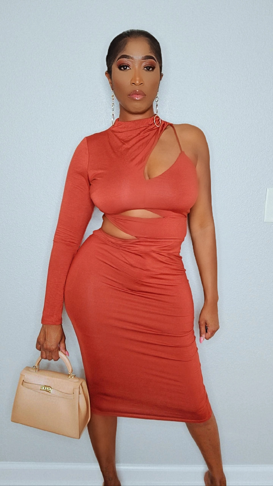 Cherish Me Dress (Rust)
