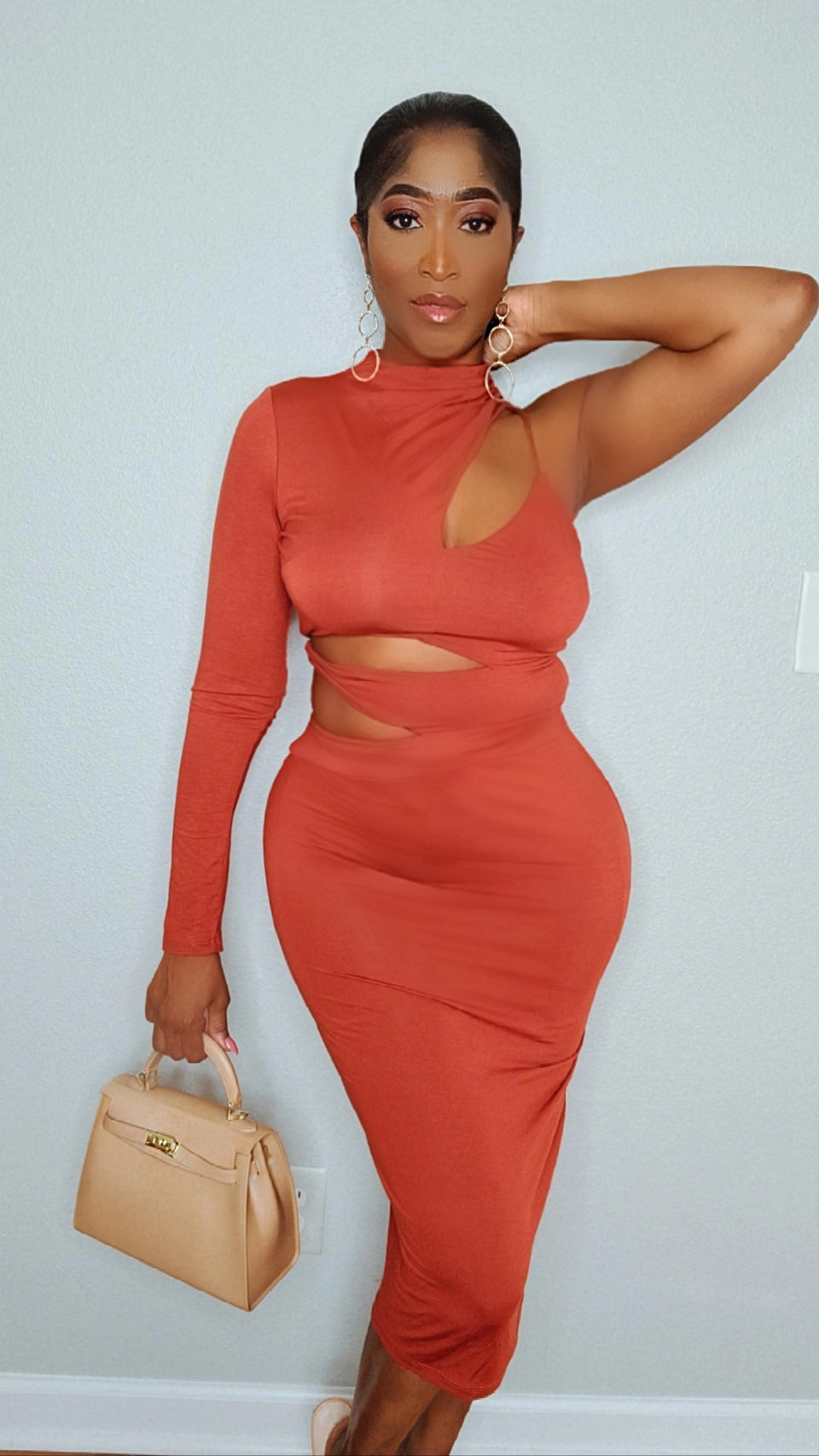 Cherish Me Dress (Rust)