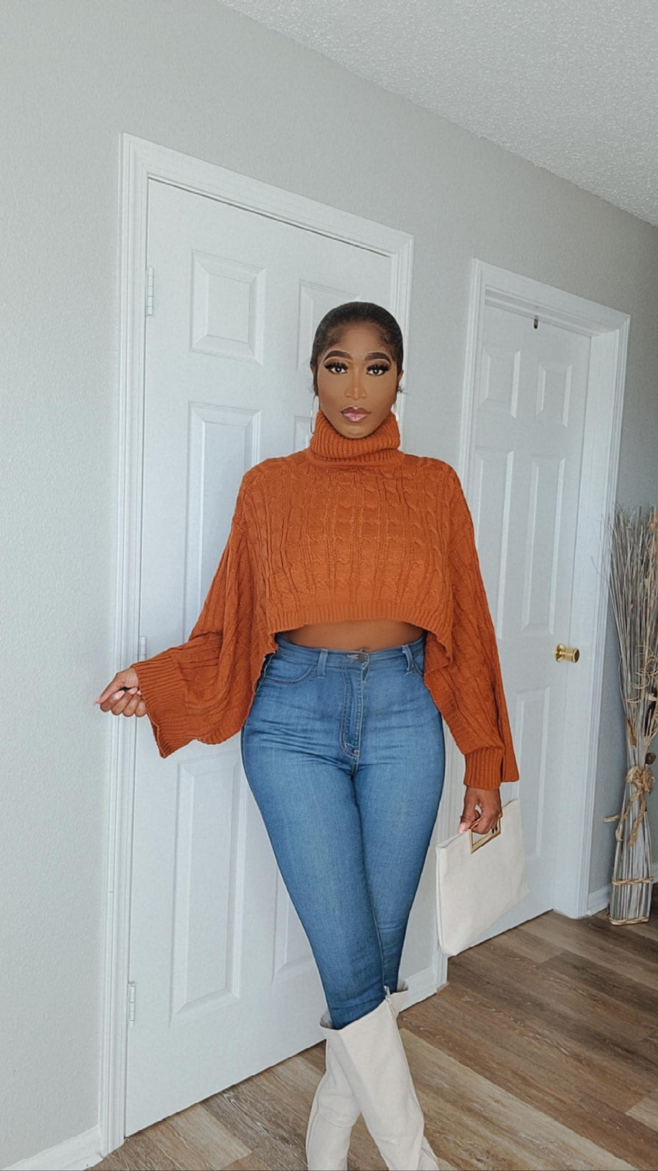 Cute AF Pullover Crop Sweater