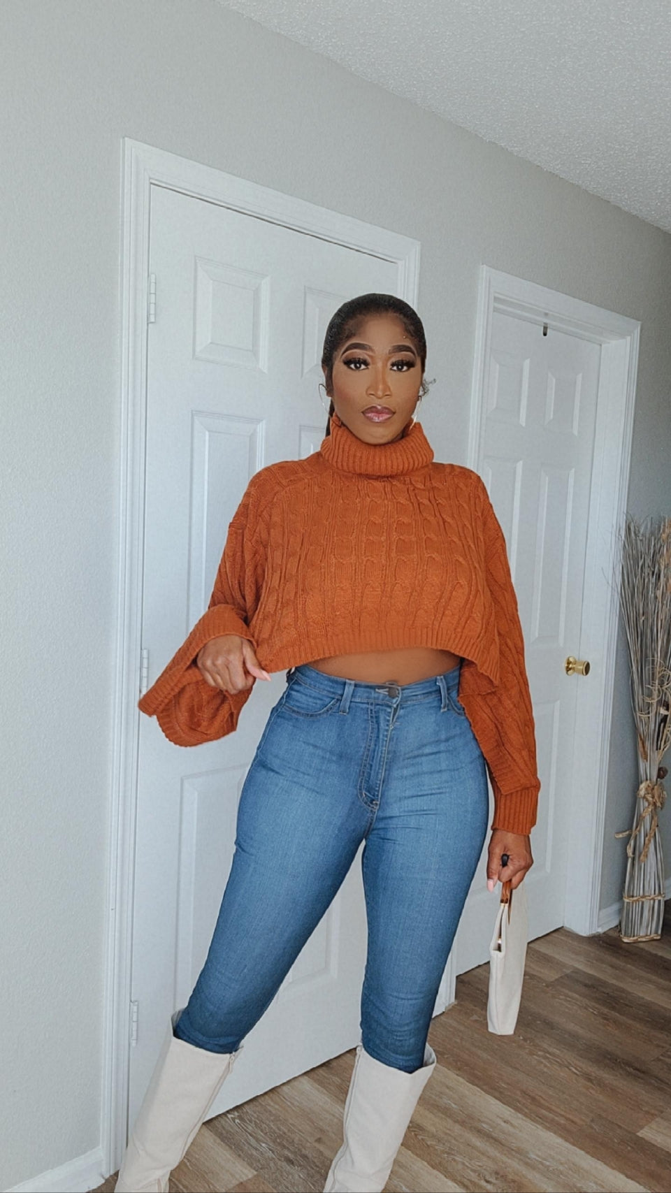 Cute AF Pullover Crop Sweater