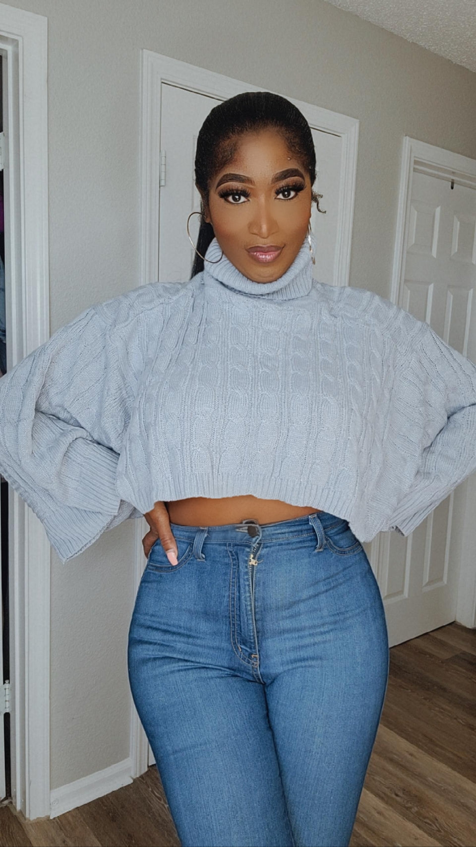 Cute AF Pullover Crop Sweater