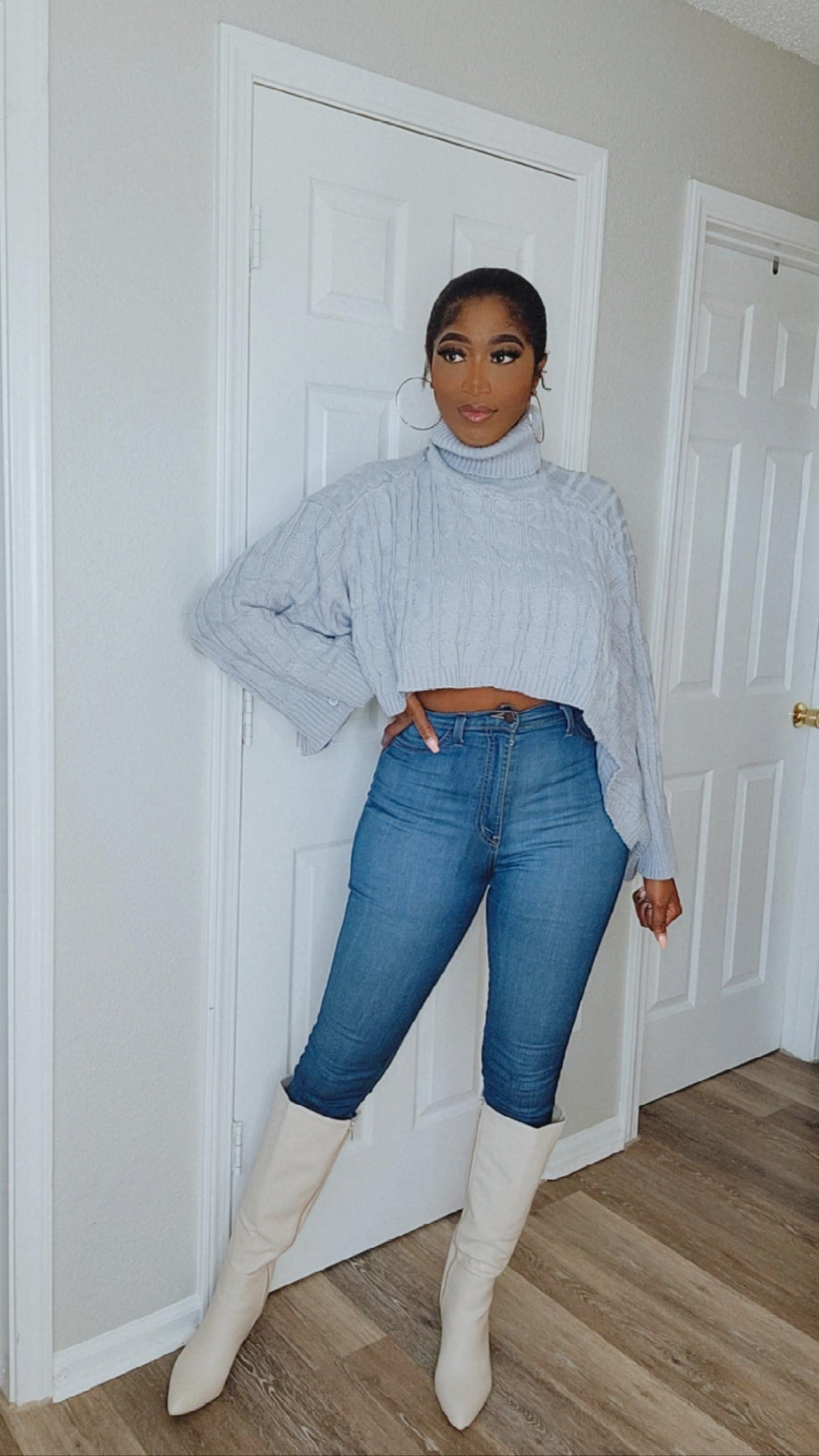 Cute AF Pullover Crop Sweater