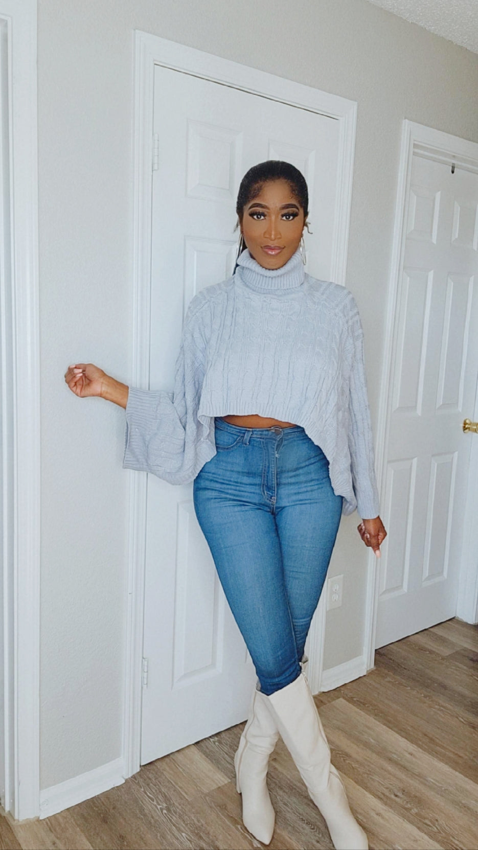 Cute AF Pullover Crop Sweater