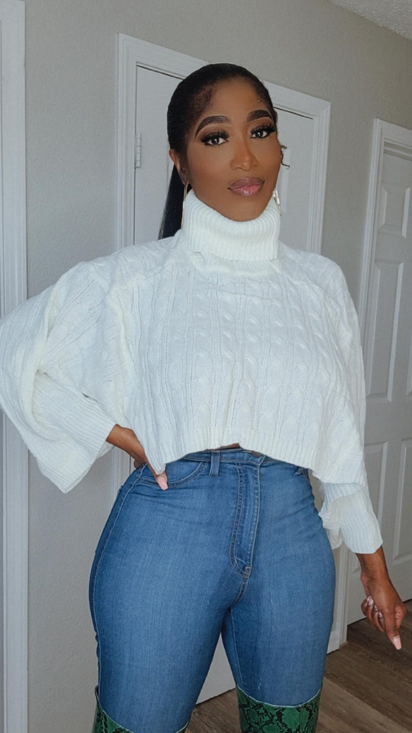 Cute AF Pullover Crop Sweater