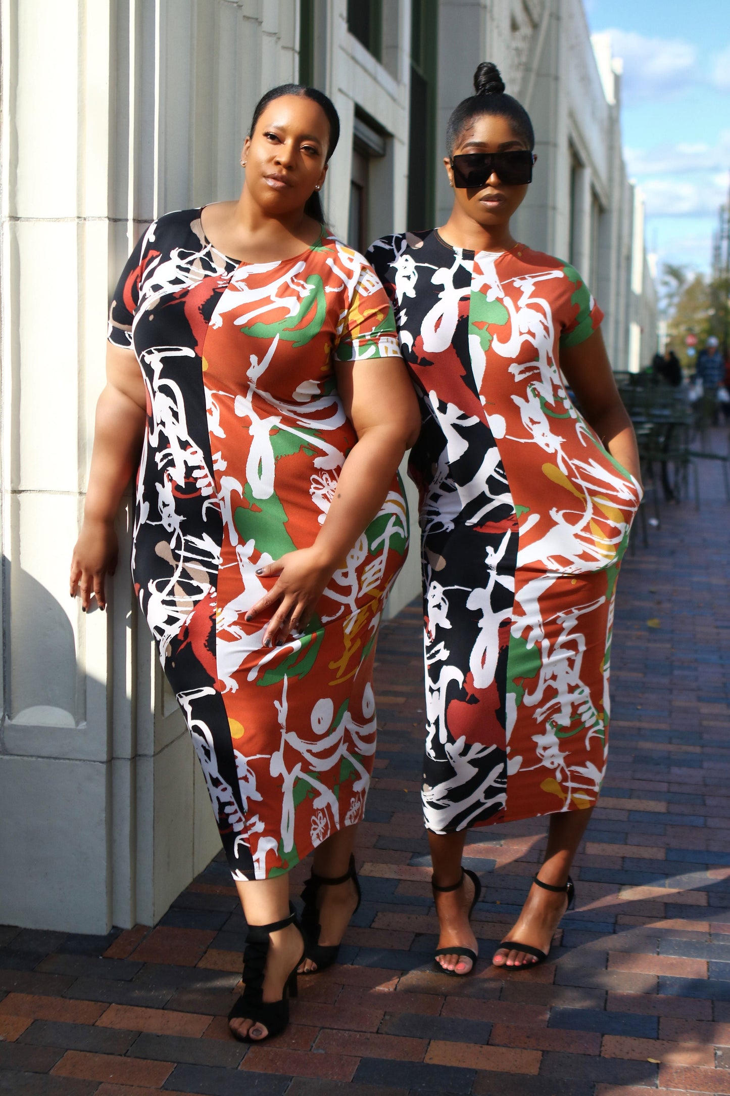 Fall Back Maxi Dress (Plus)