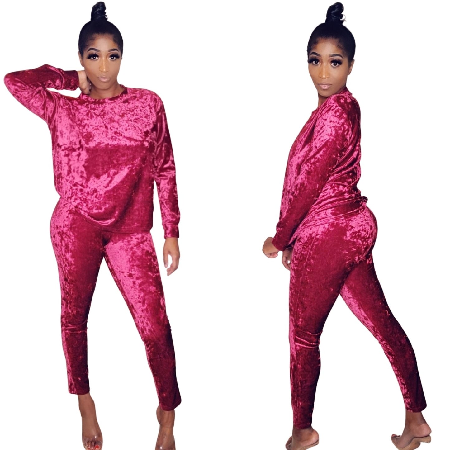 The ViVi Velvet Set (Burgundy)