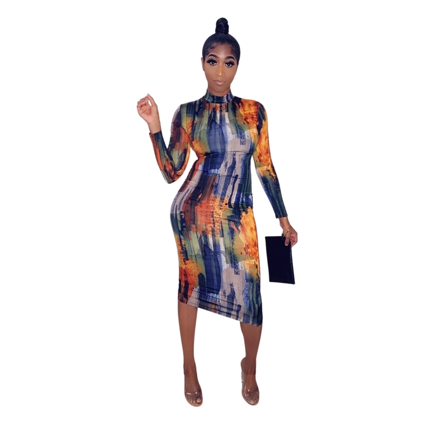 Work of Art Midi Dress