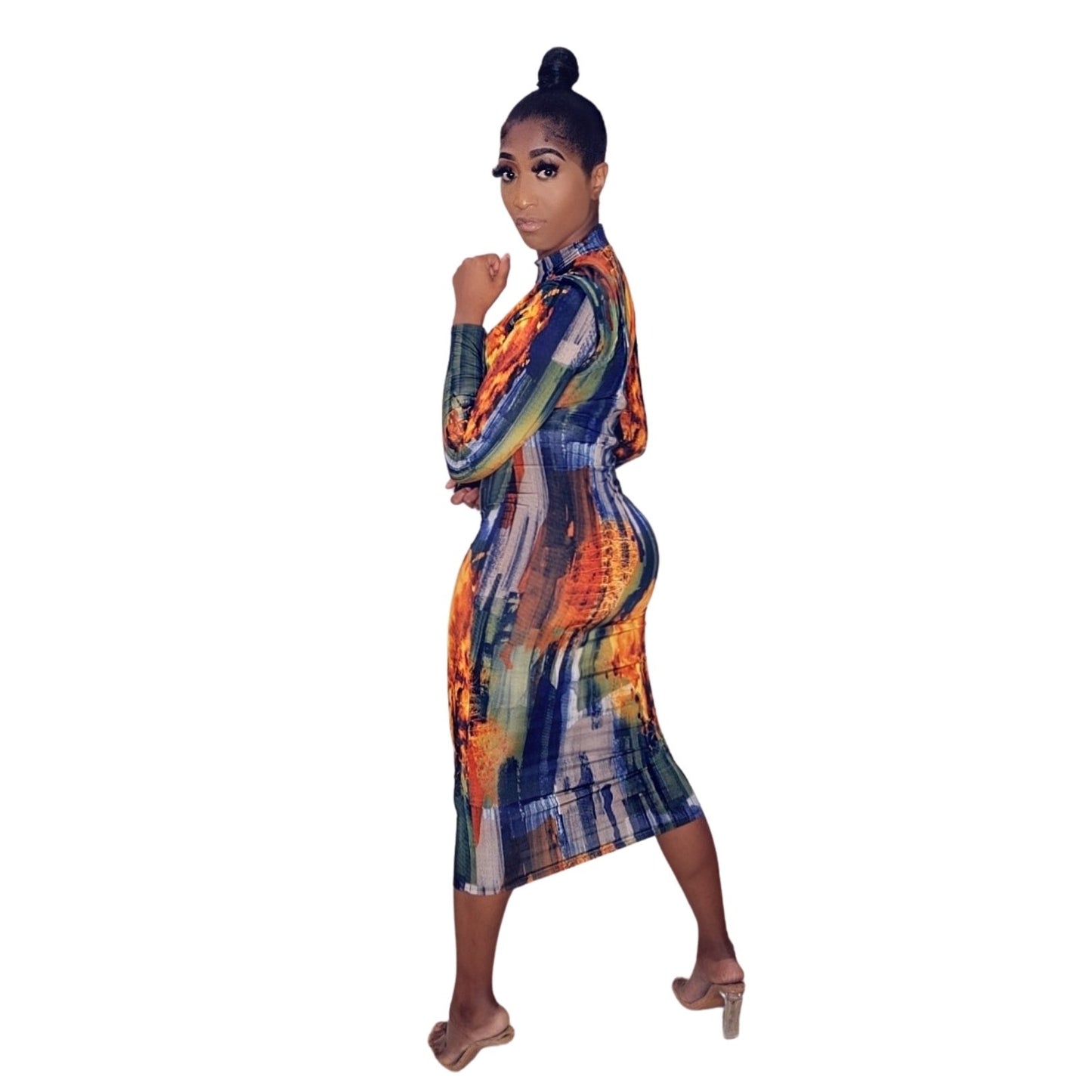 Work of Art Midi Dress