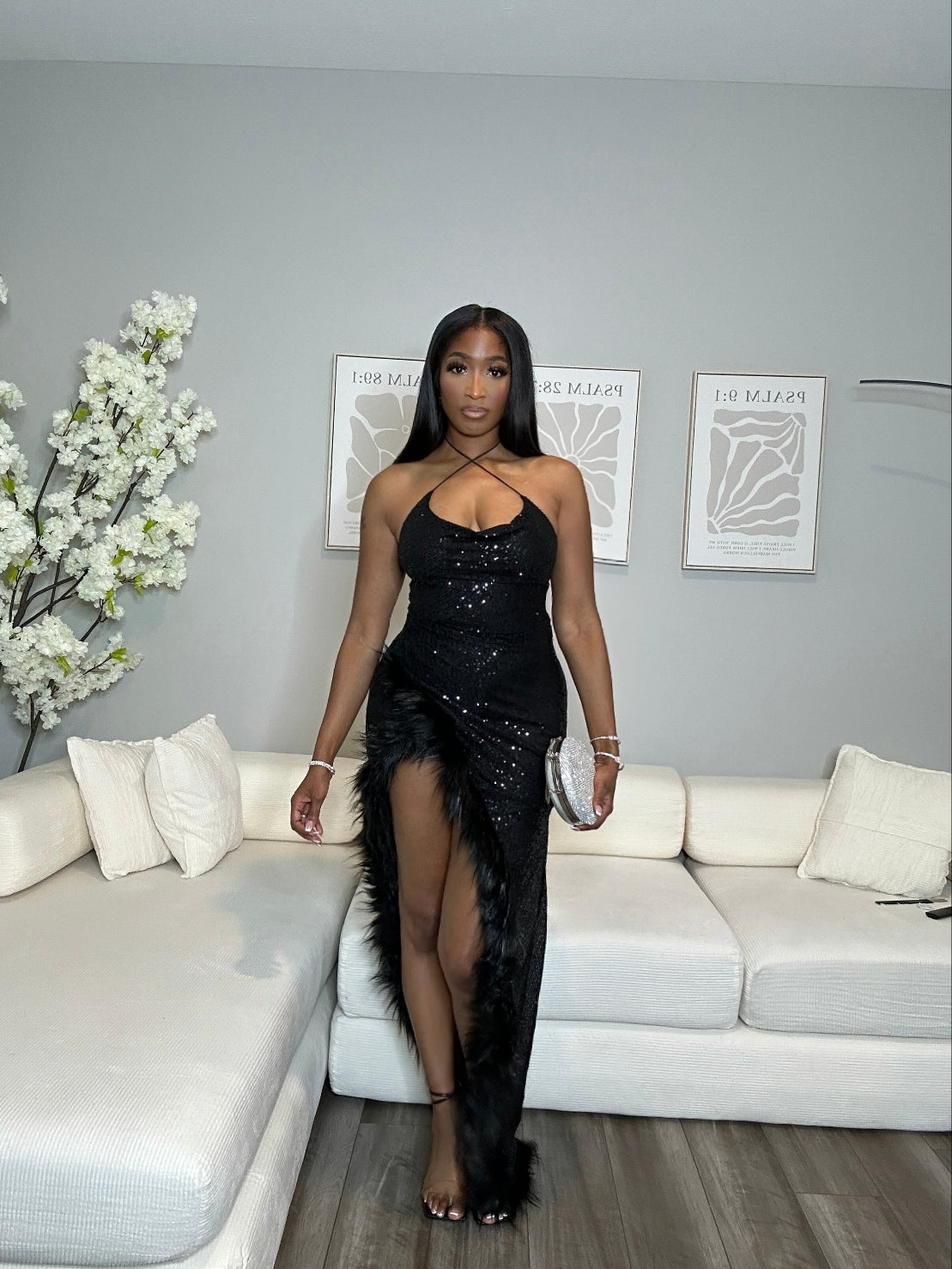 First Impression Sequin Maxi Dress