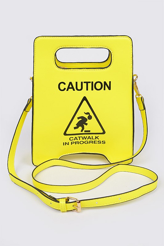 Caution Yellow Handbag