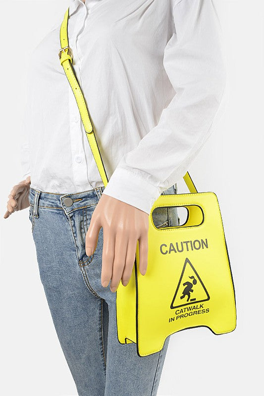 Caution Yellow Handbag