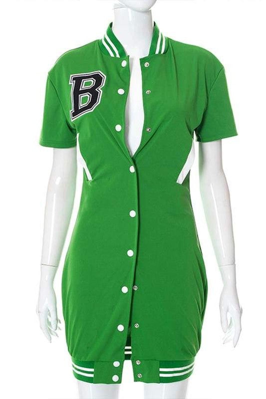 Hollaback Girl Mini Dress (Green)