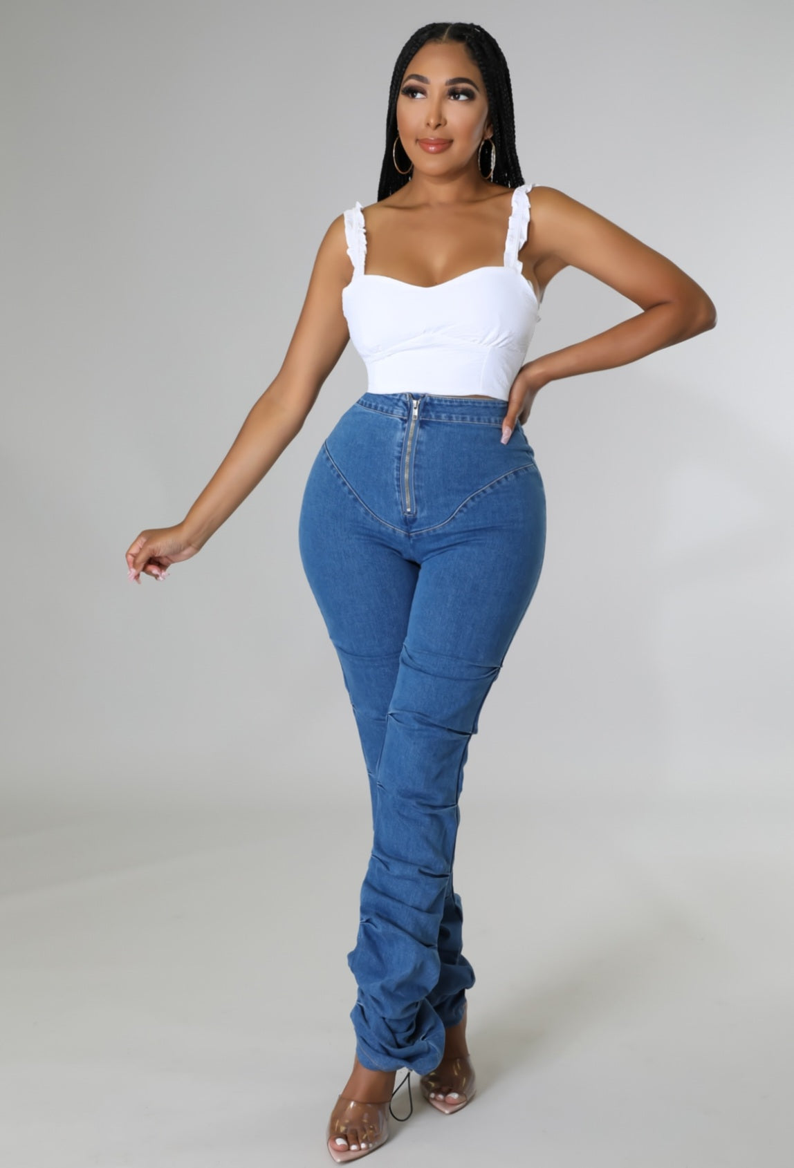 Kayla Denim Jeans (Medium Dark)