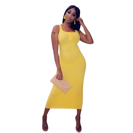 Basic Payback Dress (Yellow)