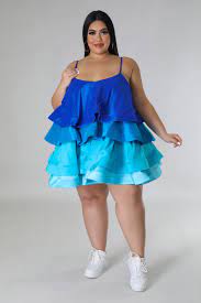 Blue Blossom Dress (Plus Size Only)